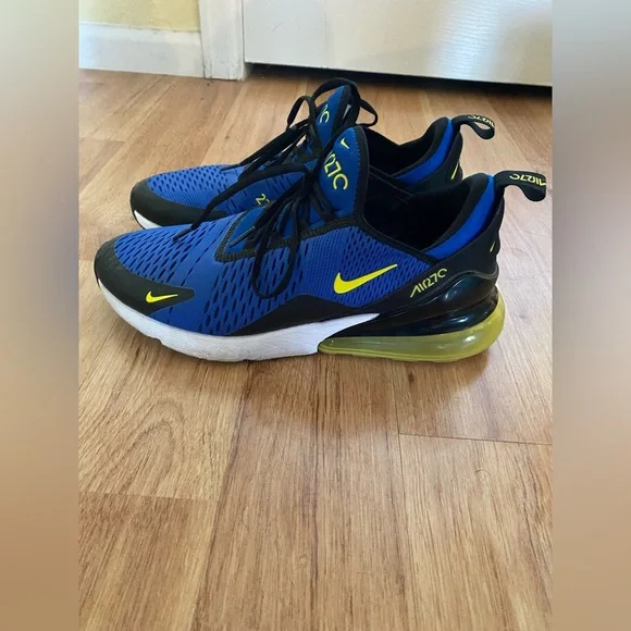 Men’s Nike Air Max 270 Blue and Black - Picture 3 of 9